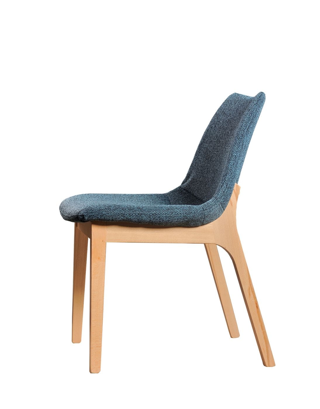 Chrissy - Modern Blue Fabric Dining Chair (Set of 2)