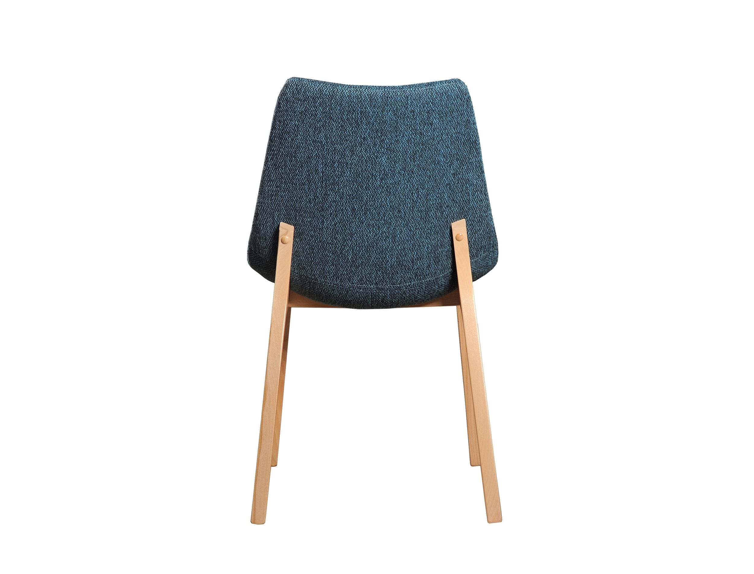 Chrissy - Modern Blue Fabric Dining Chair (Set of 2) - image 2