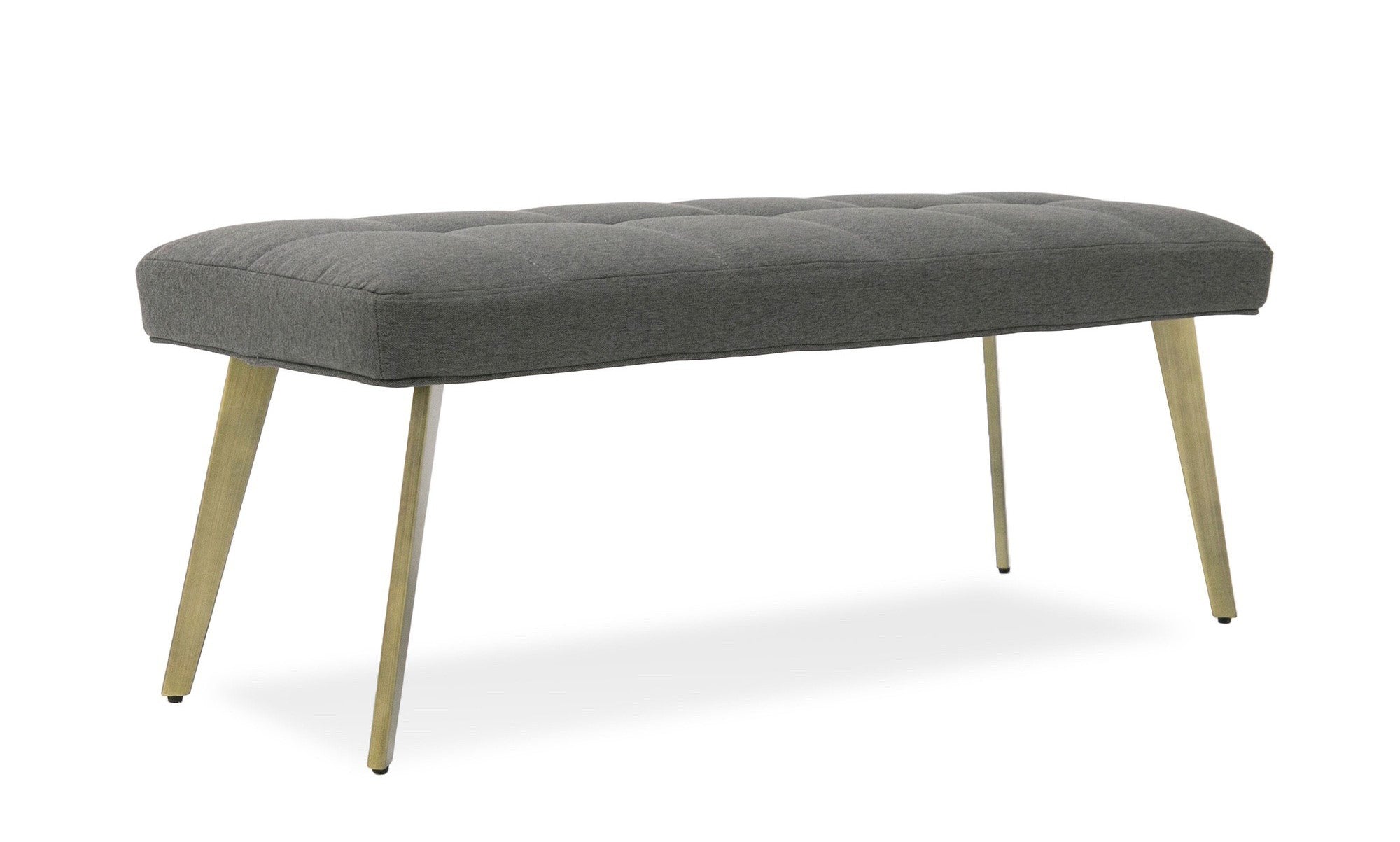 Cici - Contemporary Grey & Antique Brass Bench - image 2
