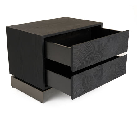 Cirque - Modern Black Ash Nightstand - image 4