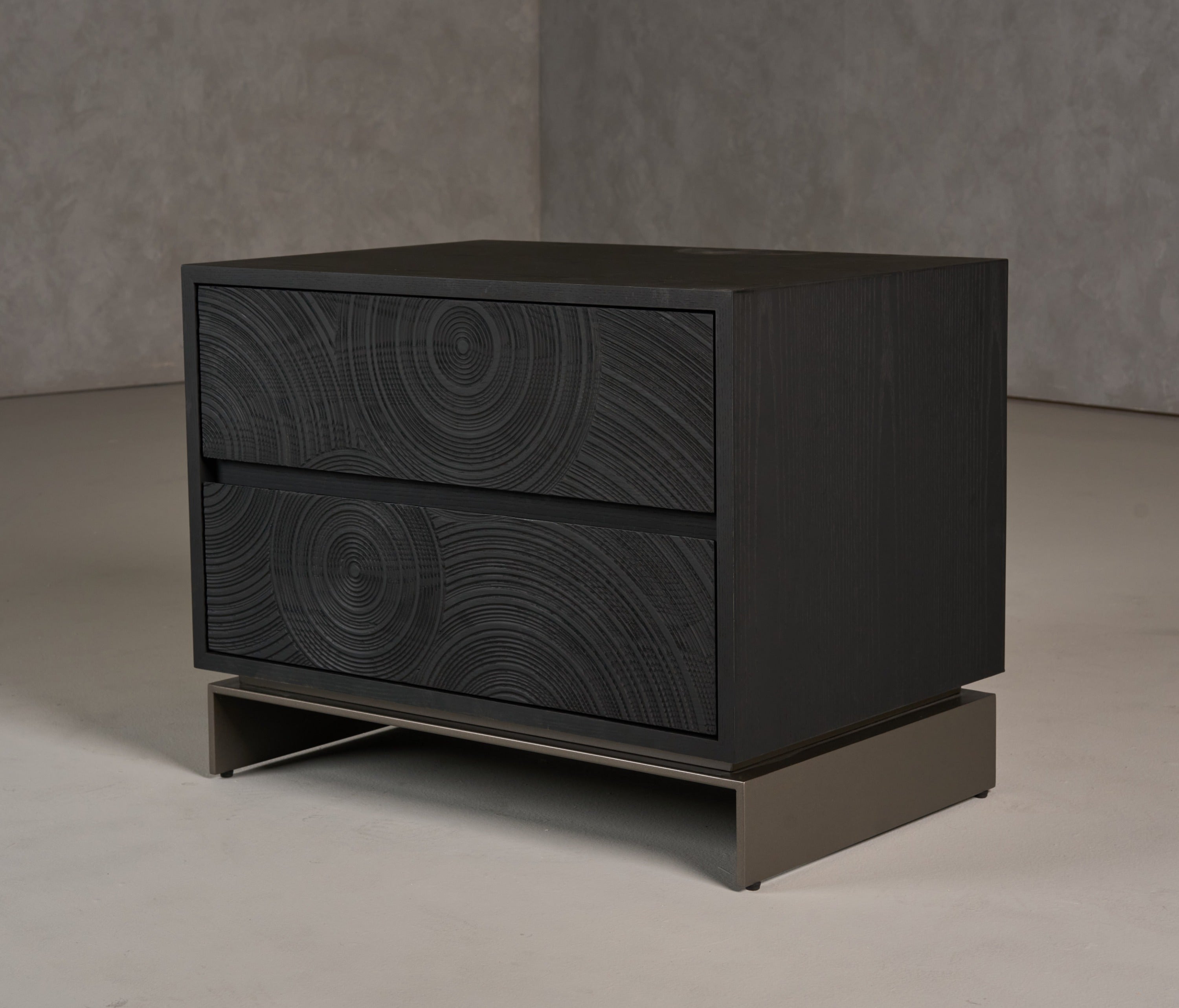 Cirque - Modern Black Ash Nightstand - image 5