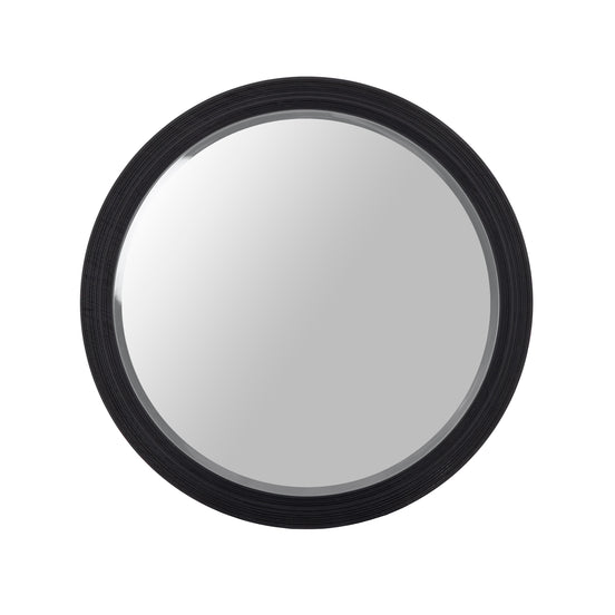 Cirque - Modern Black Ash Round Mirror - image 2