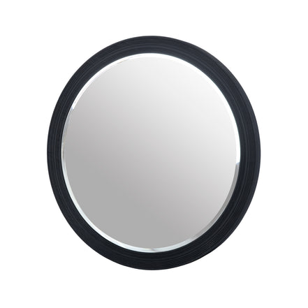 Cirque - Modern Black Ash Round Mirror - image 3