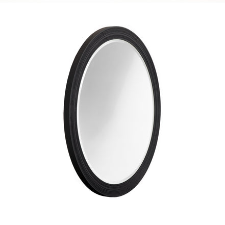 Cirque - Modern Black Ash Round Mirror - image 4