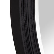 Cirque - Modern Black Ash Round Mirror - image 5