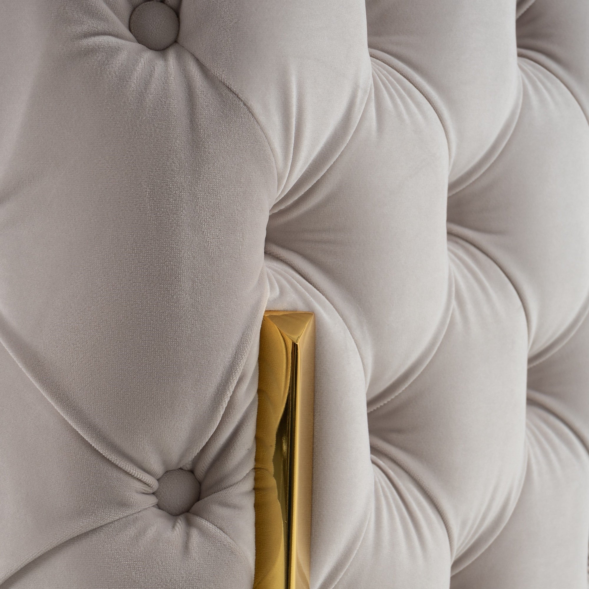 Clarice - Transitional Light Beige Velvet Chair - image 4