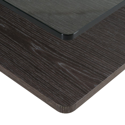 Clarion Modern Grey Elm & Glass Coffee Table - image 2