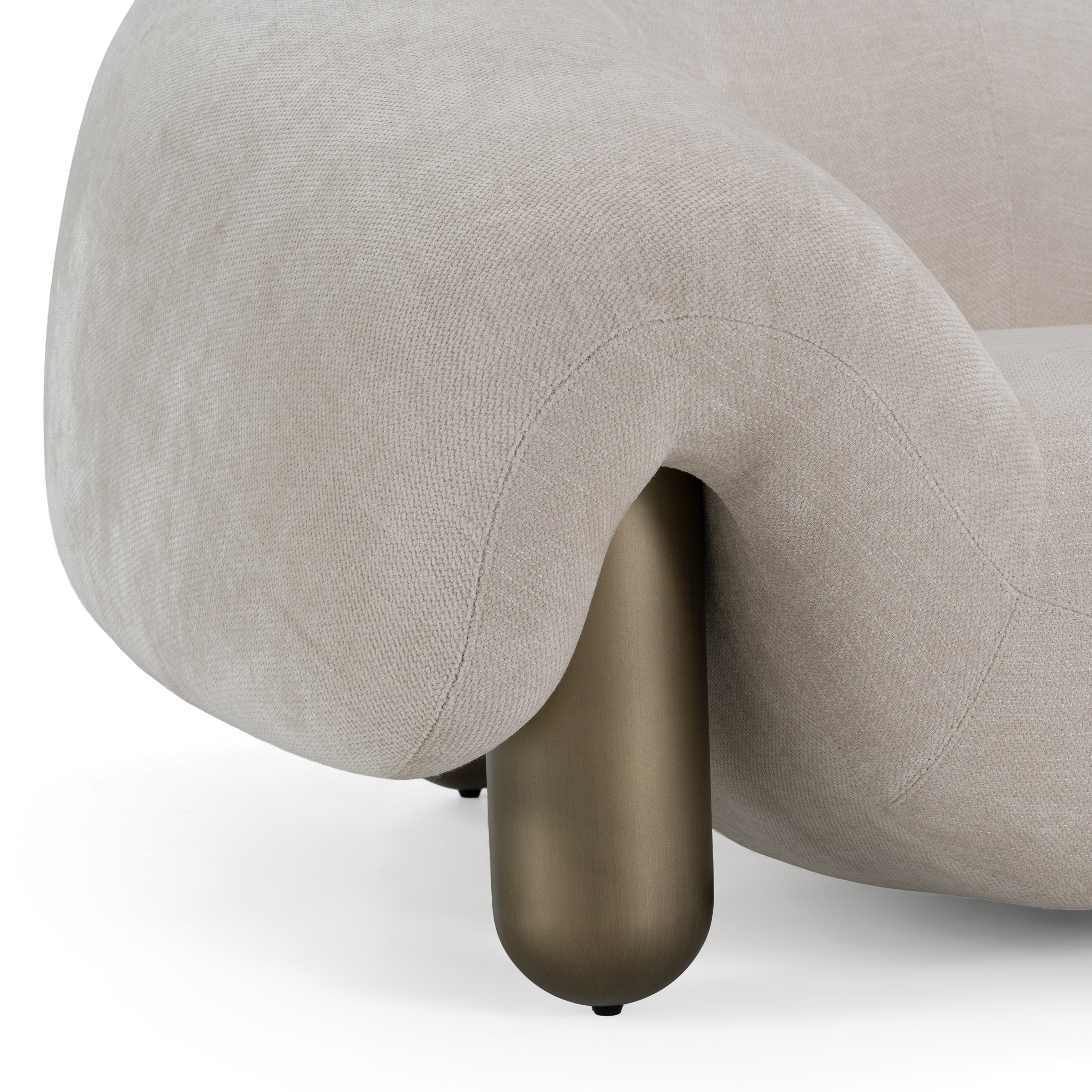 Clarity - Contemporary Light Grey Fabric Accent Chair - image 5