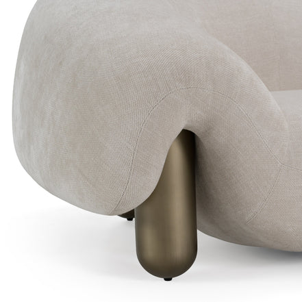Clarity - Contemporary Light Grey Fabric Accent Chair - image 5