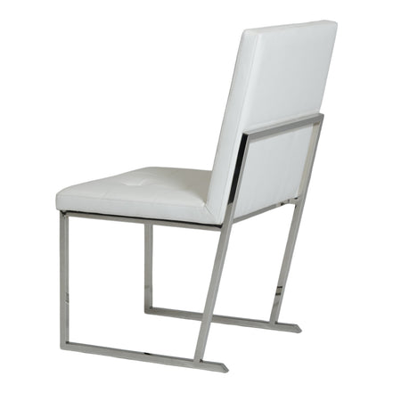 Click - Modern White Leatherette Dining Chair (Set of 2) - image 5