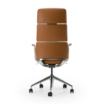 Clyne - Modern Camel Vegan Leather Executive Office Chair - image 3