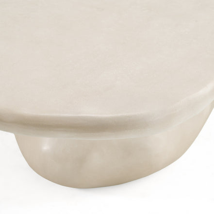 Coates - Modern Beige Concrete Coffee Table - image 3