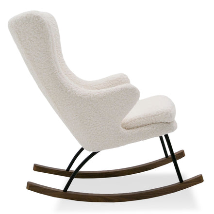 Colfax - Modern White Sheep Rocking Chair - image 2
