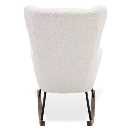 Colfax - Modern White Sheep Rocking Chair - image 3