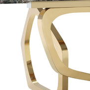 Colton - Modern Brown & Gold Dining Table - image 2