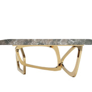 Colton - Modern Brown & Gold Dining Table - image 5