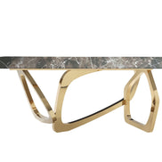 Colton - Modern Brown & Gold Dining Table - image 4