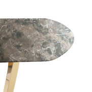 Colton - Modern Brown & Gold Dining Table - image 3