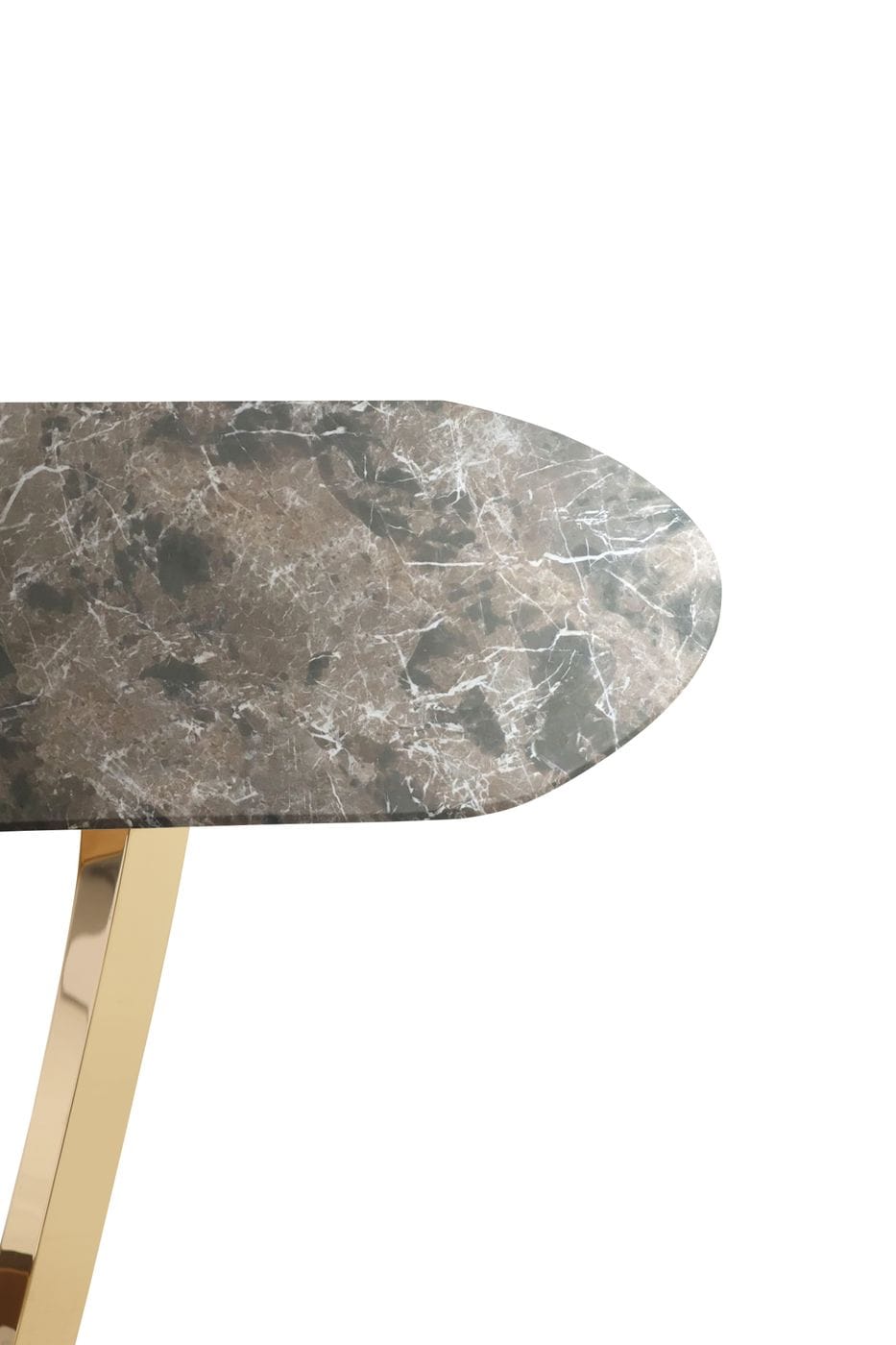 Colton - Modern Brown & Gold Dining Table - image 3