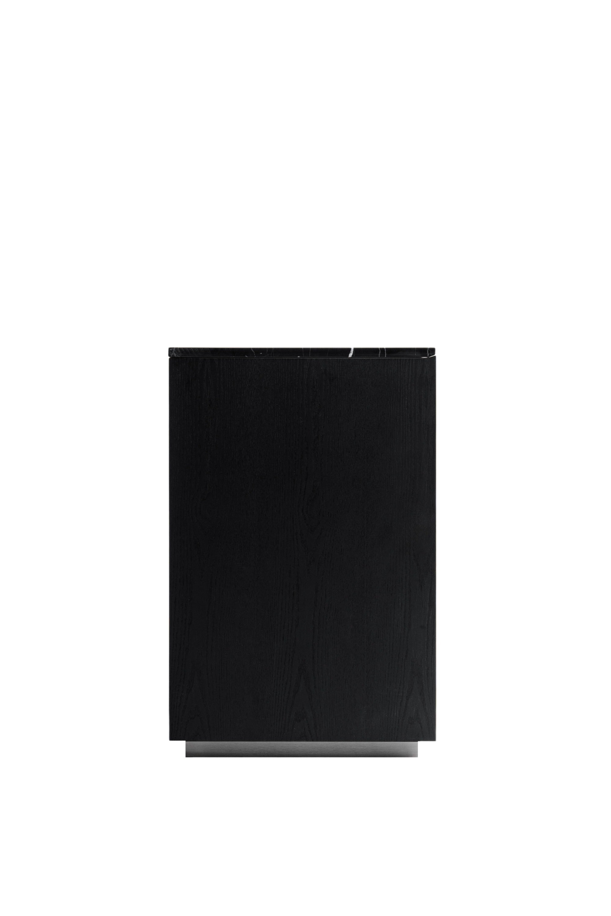Concord - Modern Black Marble + Black Ash + Aluminum Dresser - image 3