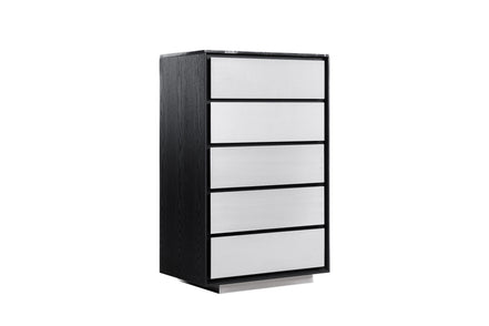Concord - Modern Black Marble + Black Ash + Aluminum Chest - image 2