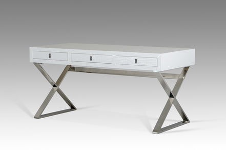 Congress Transitional White Crocodile Office Desk - image 3