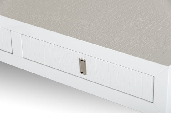 Congress Transitional White Crocodile Office Desk - image 2