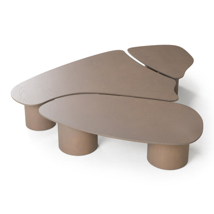Connie - Modern White Oak Nesting Coffee Table Set - image 3