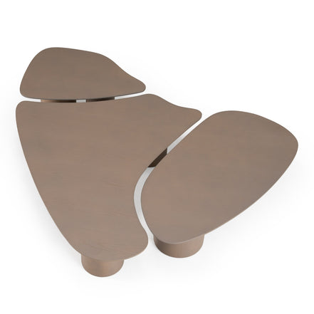 Connie - Modern White Oak Nesting Coffee Table Set - image 4