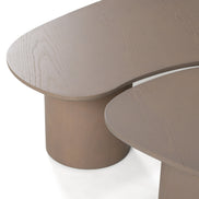 Connie - Modern White Oak Nesting Coffee Table Set - image 5
