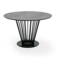 Conroy - Modern Black Round Dining Table - image 2