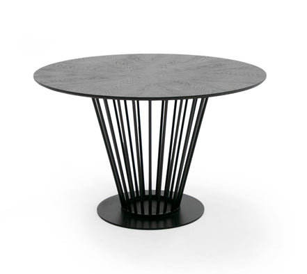 Conroy - Modern Black Round Dining Table - image 2