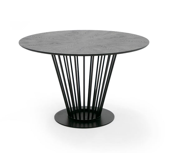 Conroy - Modern Black Round Dining Table - image 2