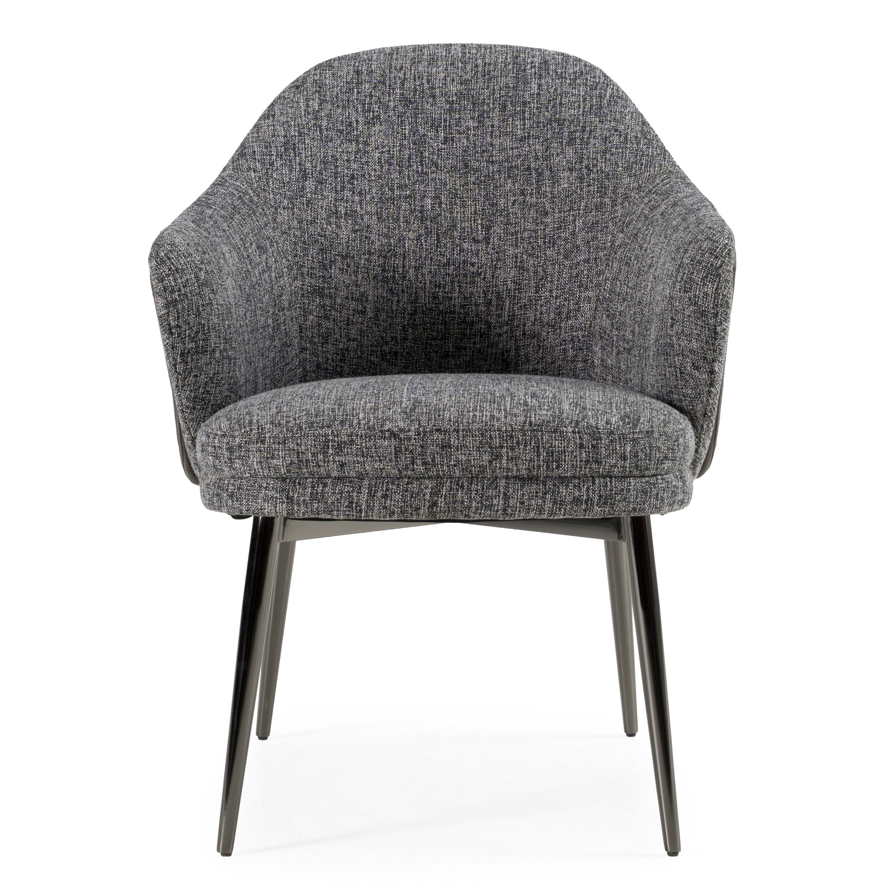 Cora - Modern Grey Fabric & Leatherette Dining Chair - image 5
