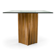 Corbin Mid-Century Walnut & Glass Dining Table - image 4