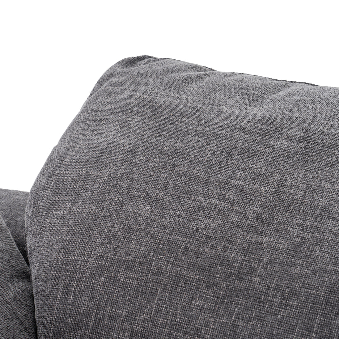 Corinth - Modern Dark Grey Fabric Sectional Sofa with 3 Power Recliners