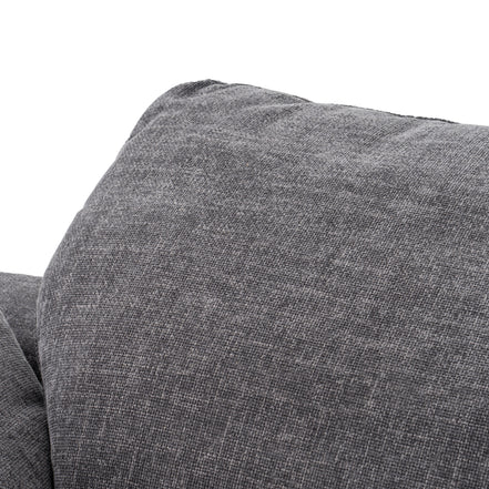 Corinth - Modern Dark Grey Fabric Sectional Sofa with 3 Power Recliners