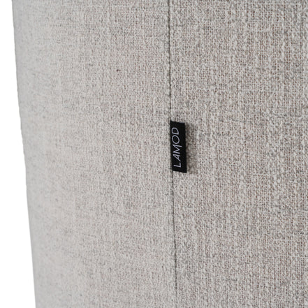 Correa - Modern Light Grey Fabric Swivel Dining Chair - image 5