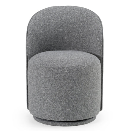 Correa - Modern Grey Fabric Swivel Dining Chair - image 2