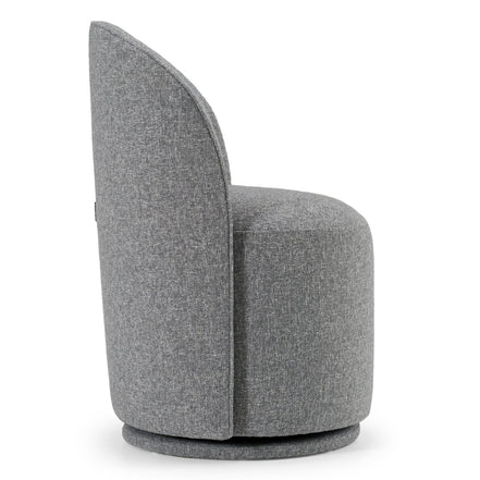 Correa - Modern Grey Fabric Swivel Dining Chair - image 3
