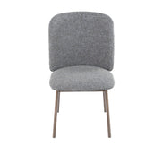 Costello - Mid-Century Modern Grey Fabric + Wenge Dining Chair (Set of 2) - image 4