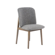 Costello - Mid-Century Modern Grey Fabric + Wenge Dining Chair (Set of 2) - image 5