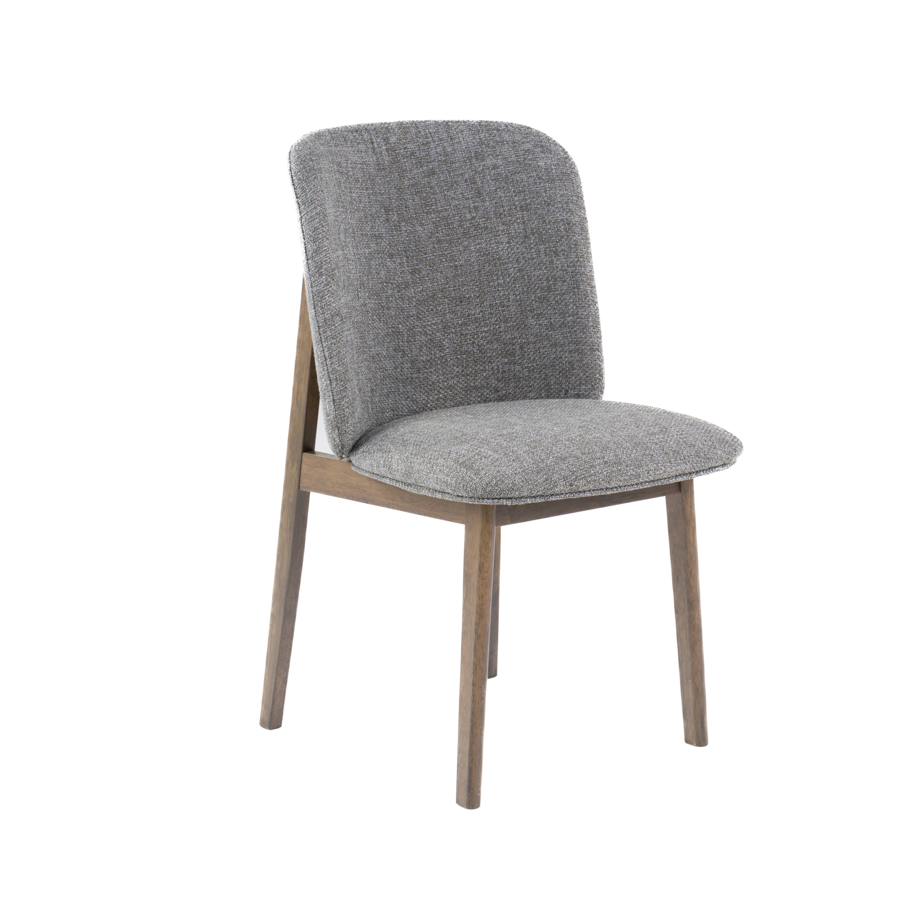 Costello - Mid-Century Modern Grey Fabric + Wenge Dining Chair (Set of 2) - image 5