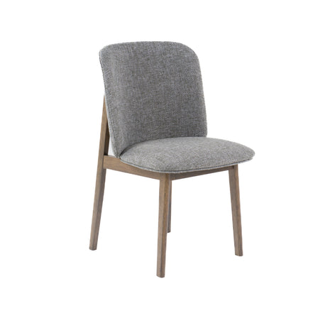 Costello - Mid-Century Modern Grey Fabric + Wenge Dining Chair (Set of 2) - image 5