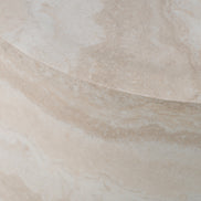 Cozad - Modern Faux Travertine Round End Table - image 5