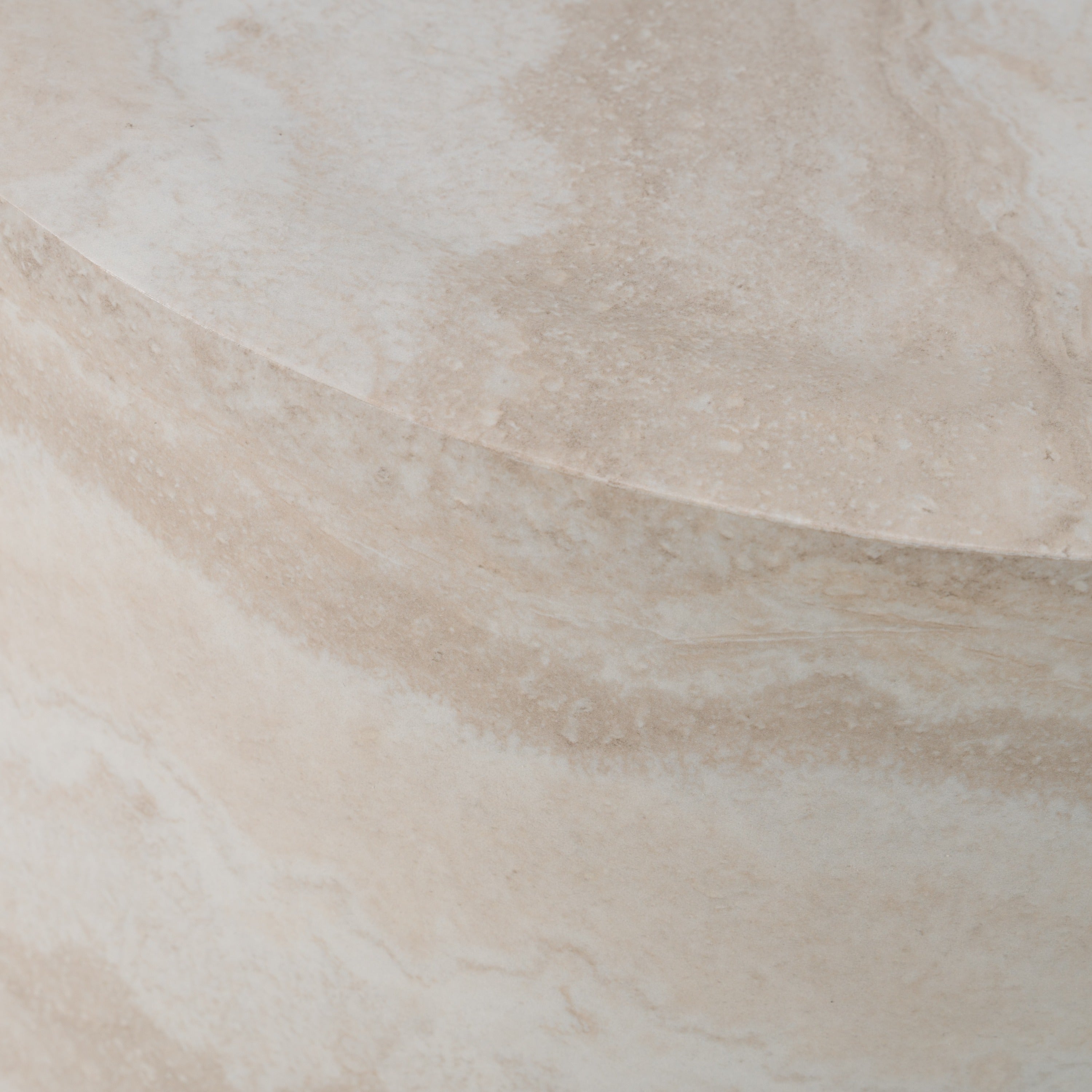 Cozad - Modern Faux Travertine Round End Table - image 5