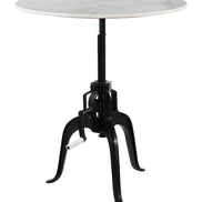 Mufid Bistro Table White & Black