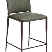 Freesia Counter Stool (Set of 2) Olive Green