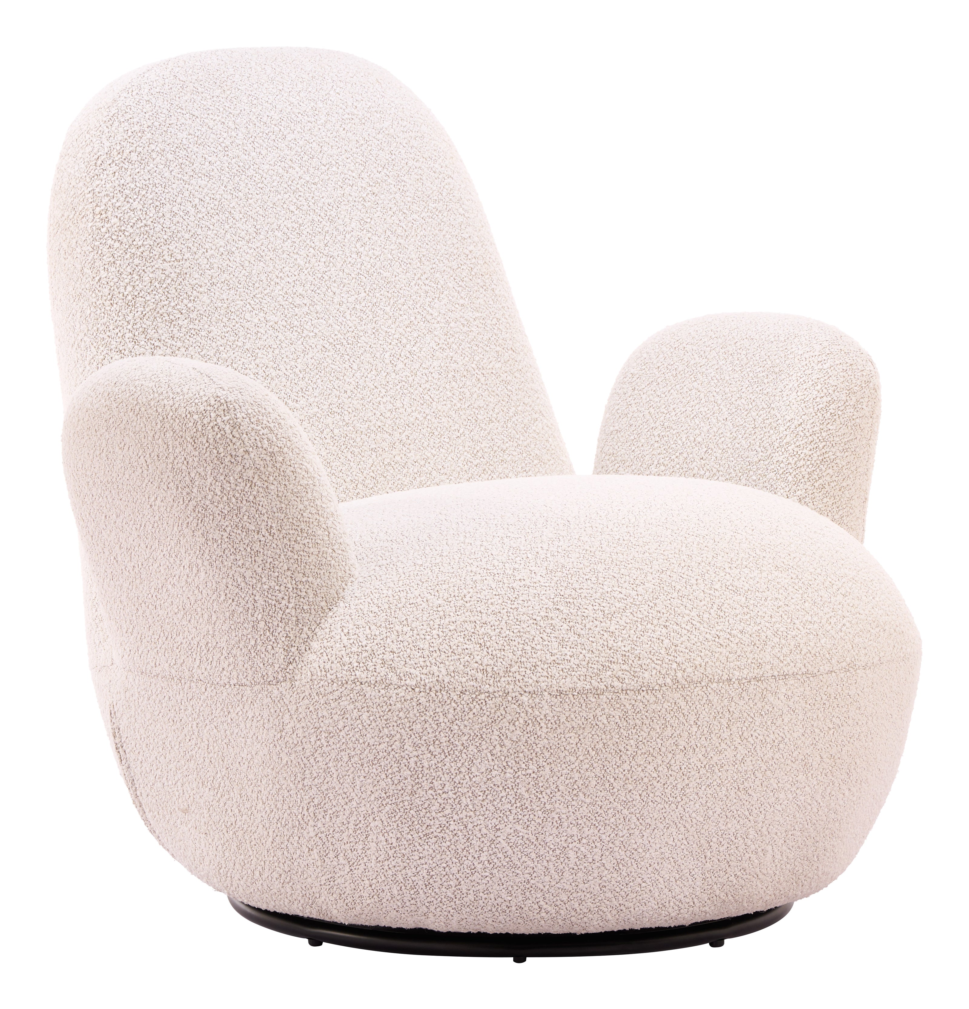 Lunet Swivel Chair Ivory
