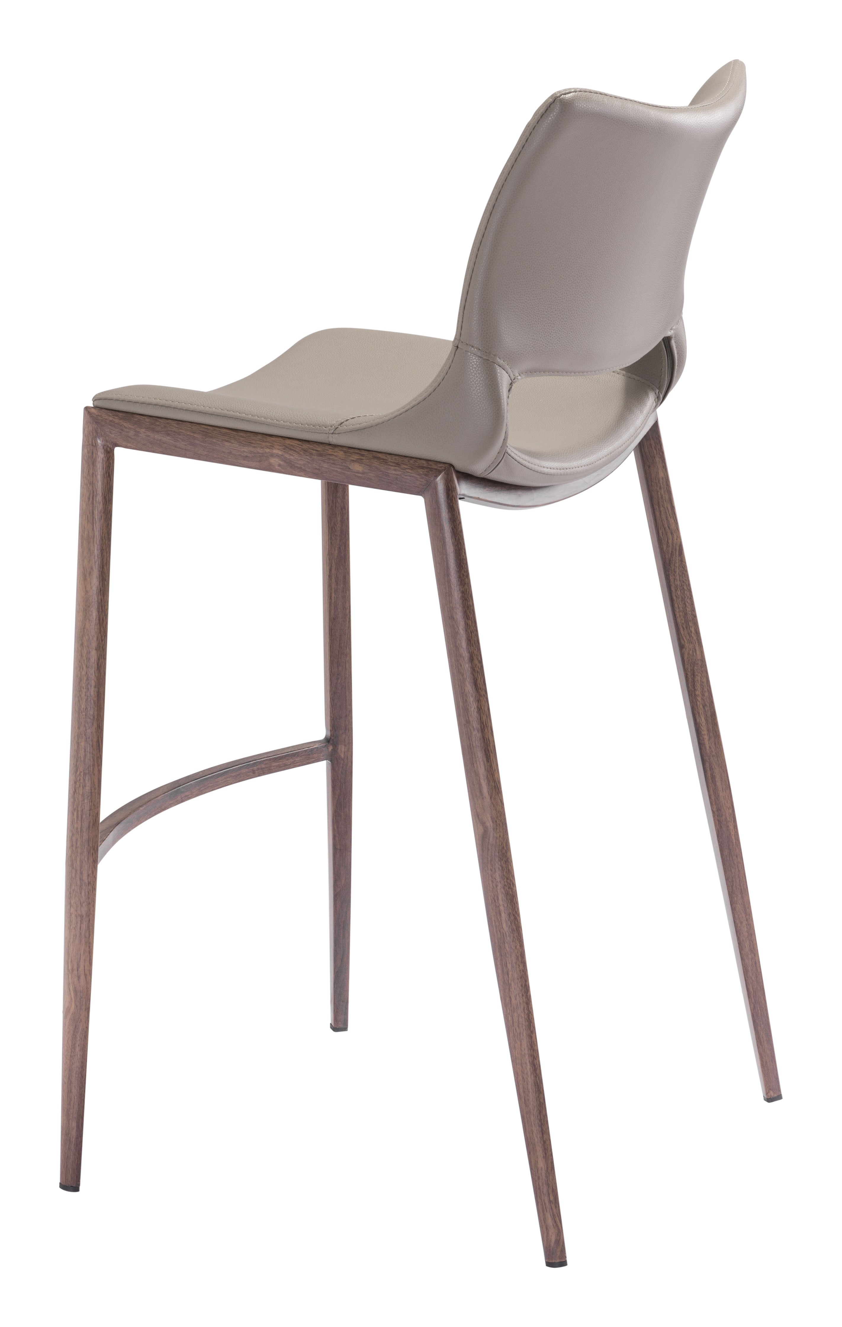 Ace Barstool (Set of 2) Brown & Walnut